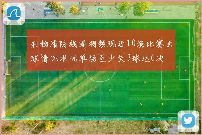 利物浦防线漏洞频现近10场比赛丢球情况堪忧单场至少失3球达6次